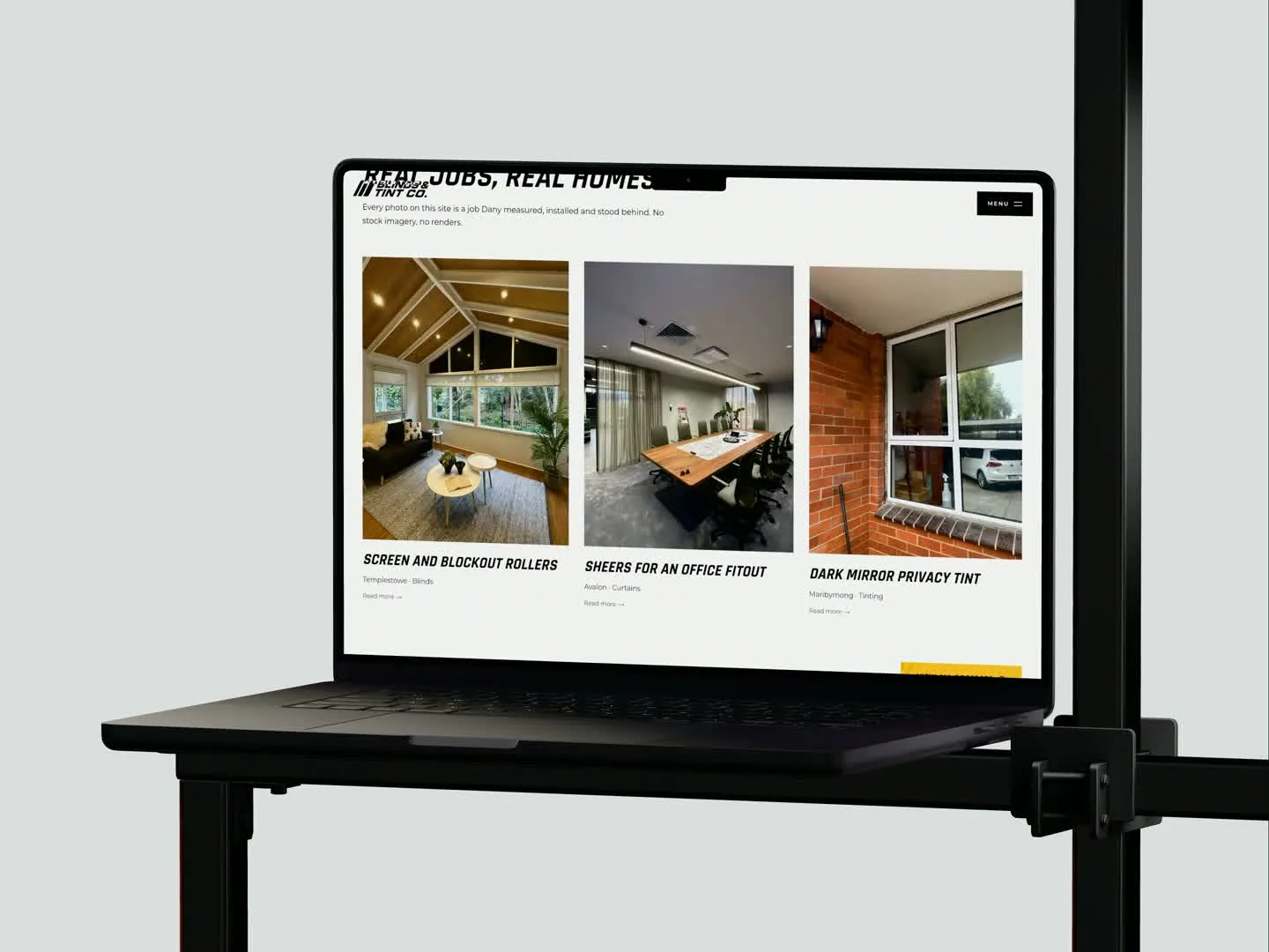 Blinds and Tint Co, desktop preview