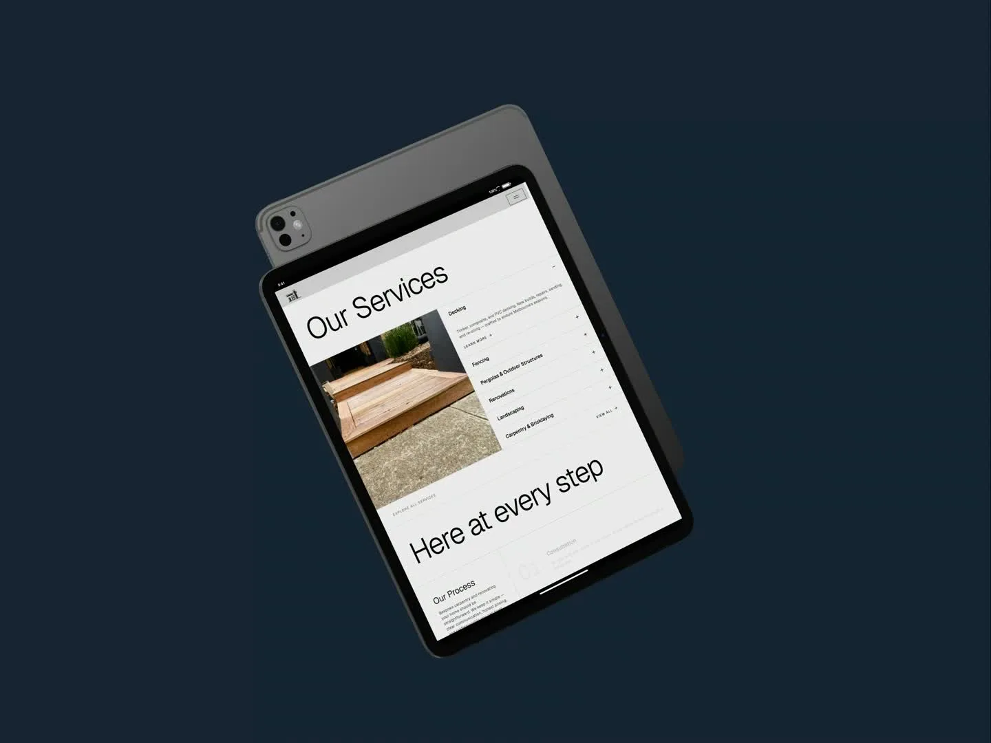 Constructions by Lucas, tablet preview