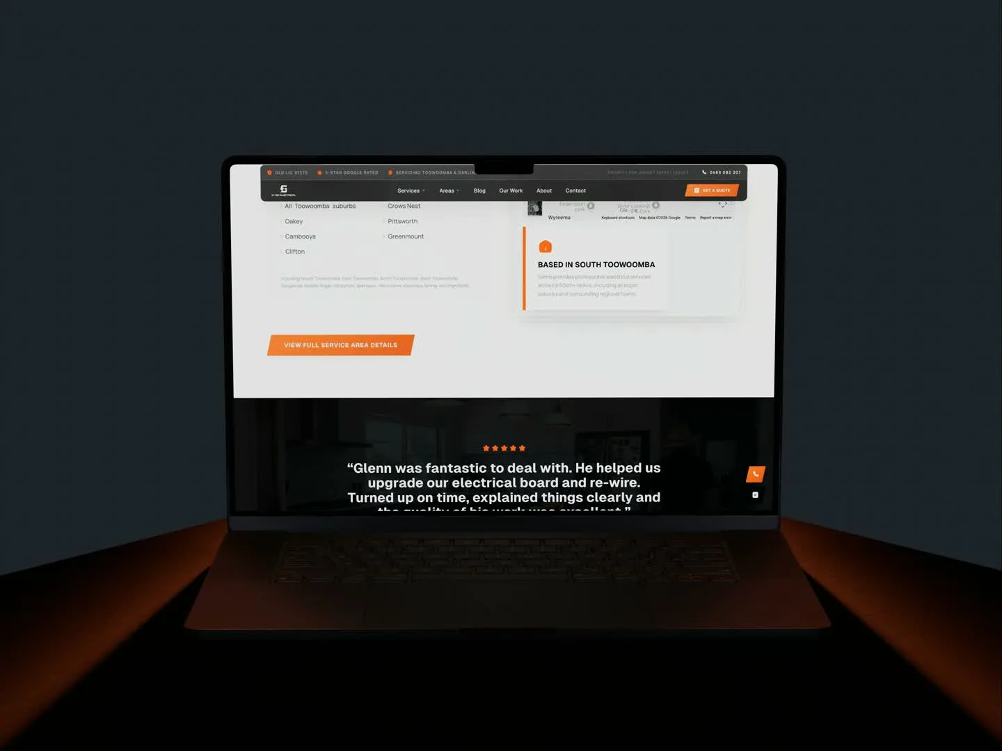 G-TEC Electrical, desktop preview