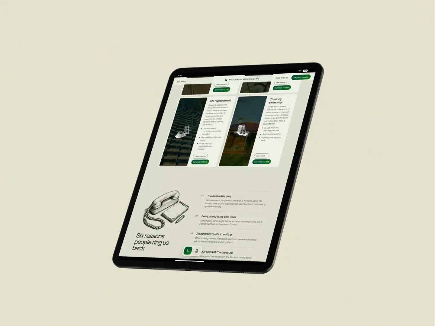 McDonald's Roof Painting, tablet preview