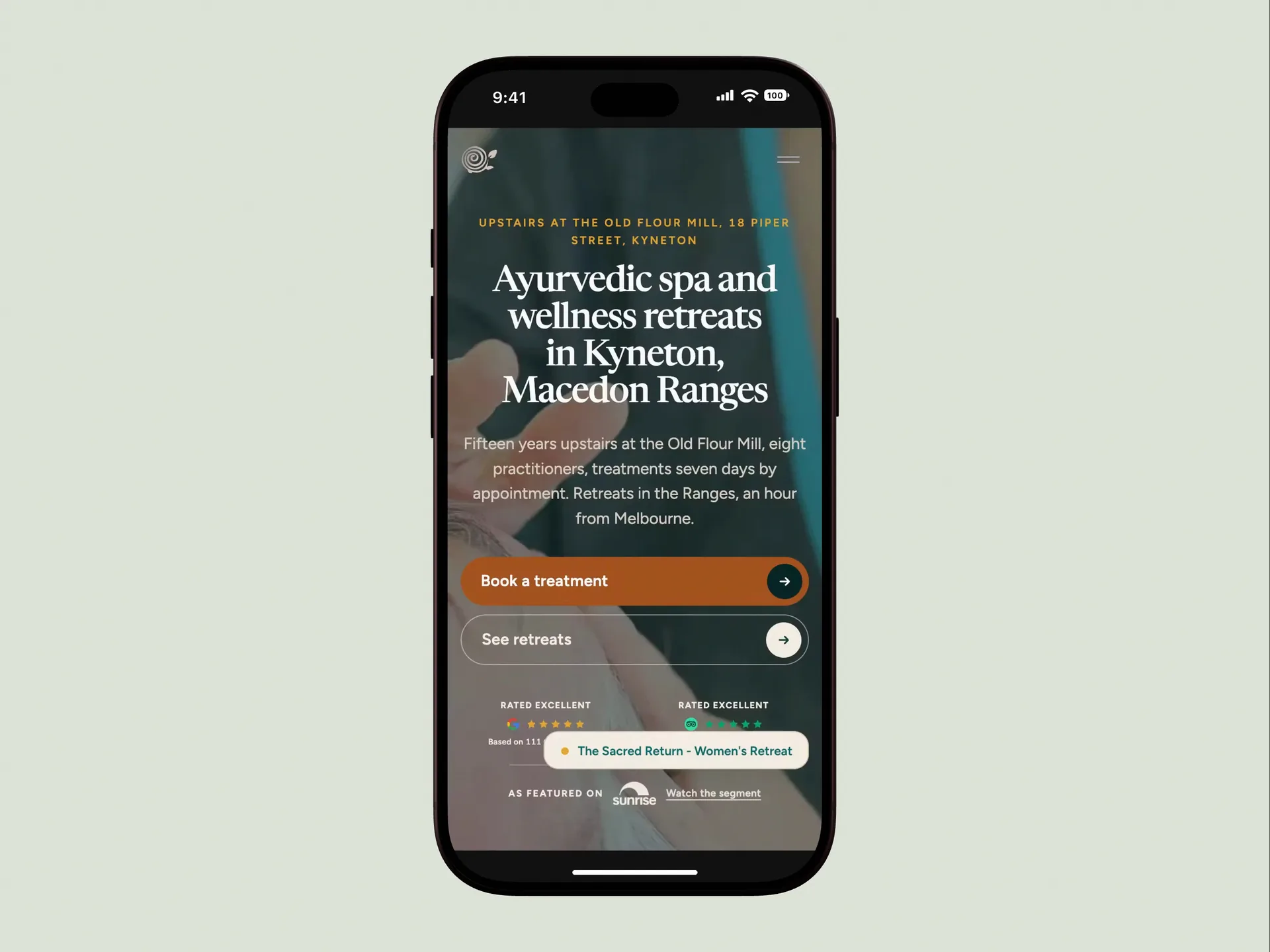 On a phone, captured from the client website
