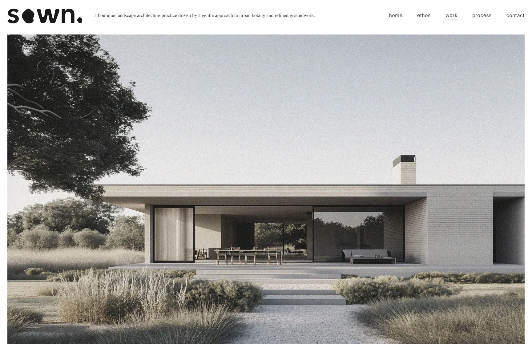 Landscape portfolio, captured from the client website